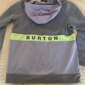 Burton Gray and Green Hooded Jacket